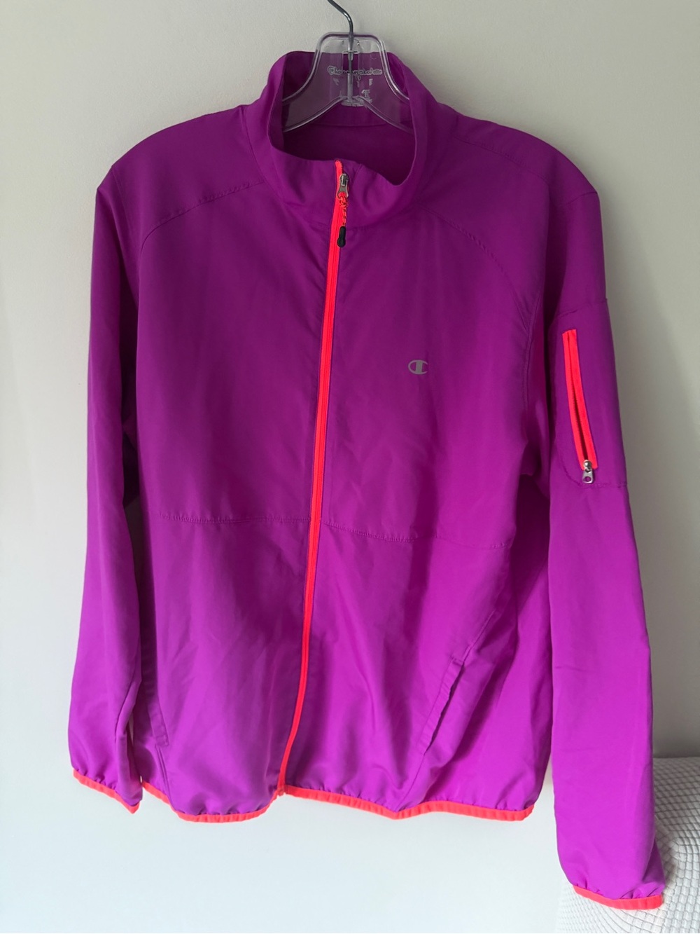 Champion Kids' Magenta Jacket with Neon Orange Trim